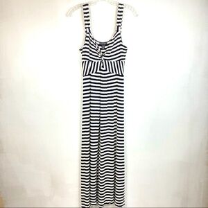 Spense Parisian stripe minimal maxi dress M